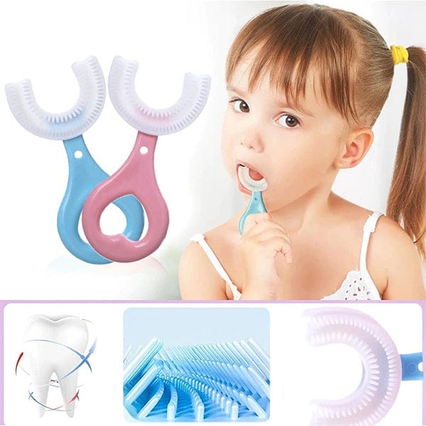 1+1 = 2 PICE U-Shaped Toothbrush for Children & Baby